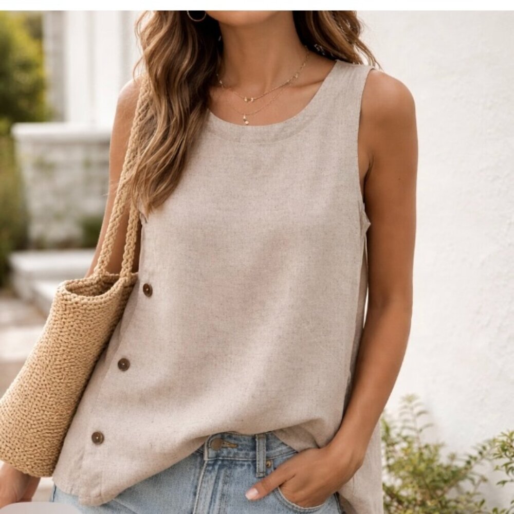 Universal Thread women's sleeveless tunic oatmeal size S